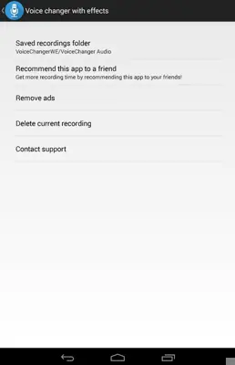Voice Changer With Effects android App screenshot 0